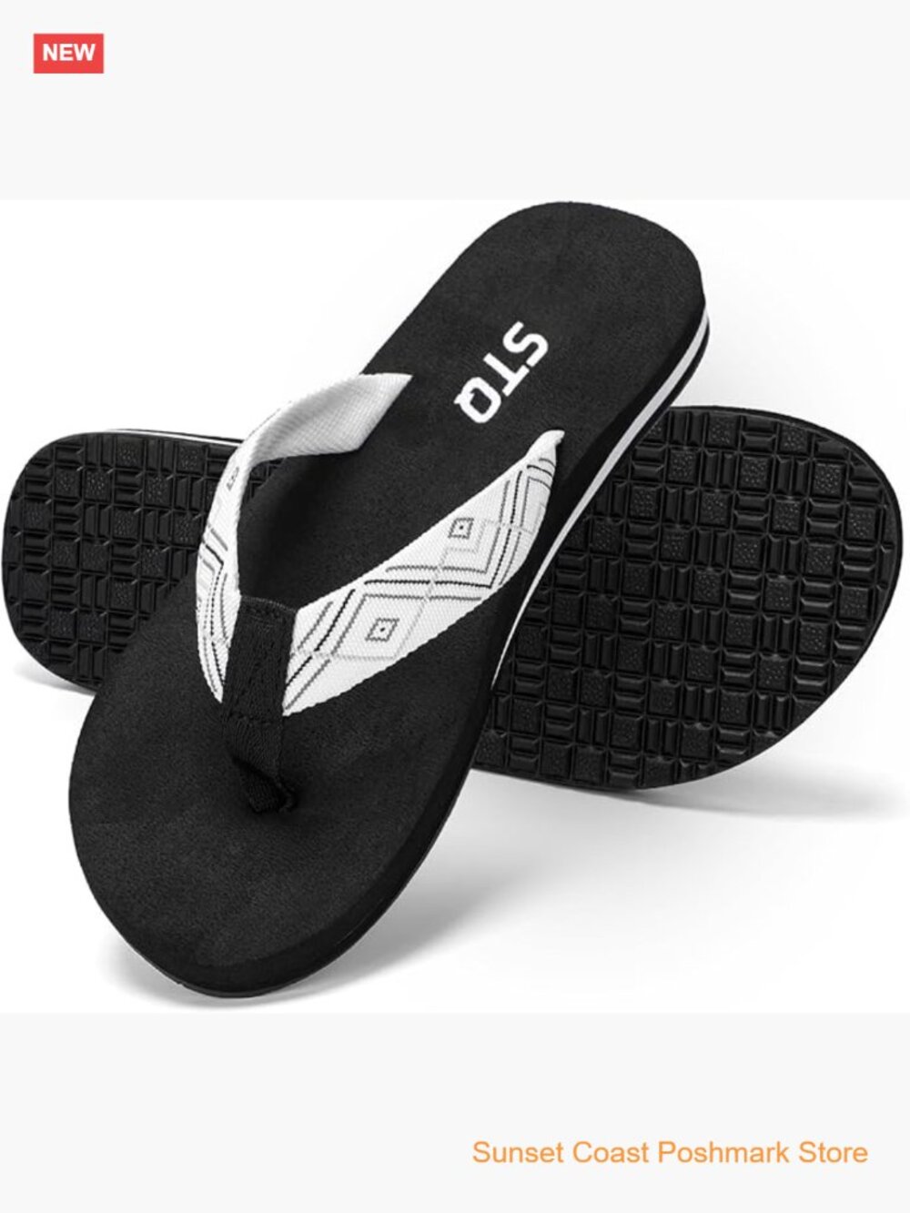 Womens Quick Dry Flip Flops with Arch Support Yoga-Mat Sole